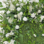 GNW Green Flower Wall Backdrop 8ftx8ft Roll up Green Wall Decor Artificial Plant Wall Wedding Backdrop