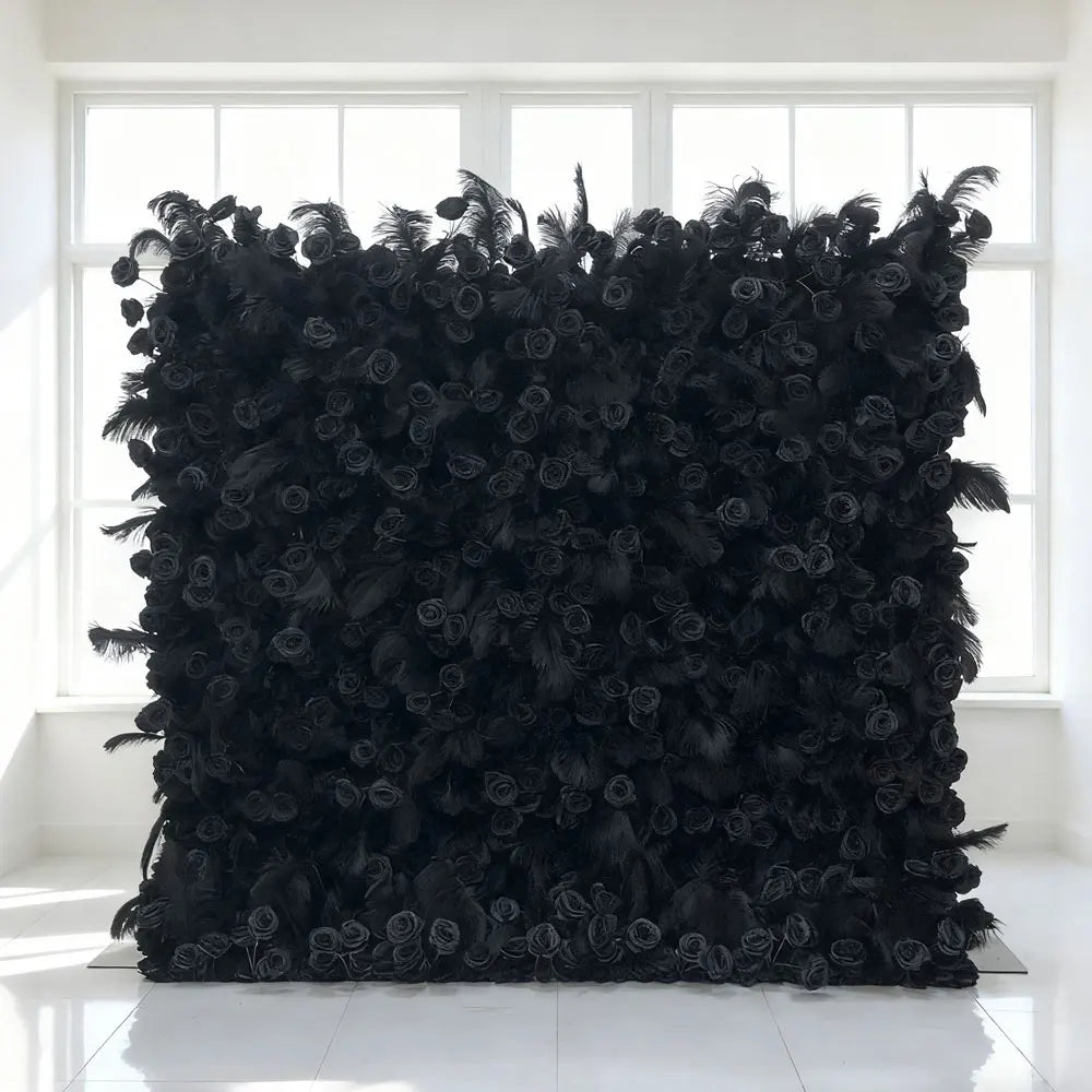 New in 2025 High Quality Modern Classic Rollable 5D Rose Silk Artificial Flower Wall Carton Packed for Wedding Decoration