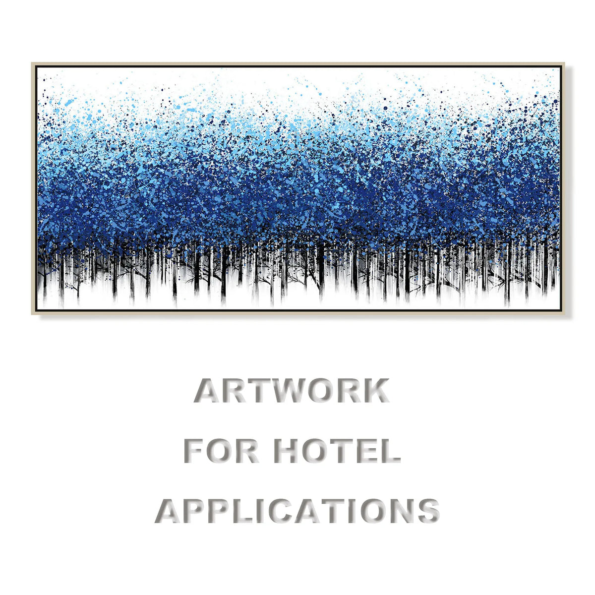 Modern Large Textured Abstract Painting for Property Developer by Acrylic Paint