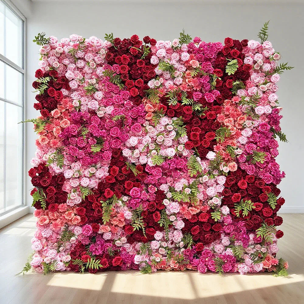 Wholesale Best Seller Artificial Flower Wall Backdrop for Global Wedding Reception