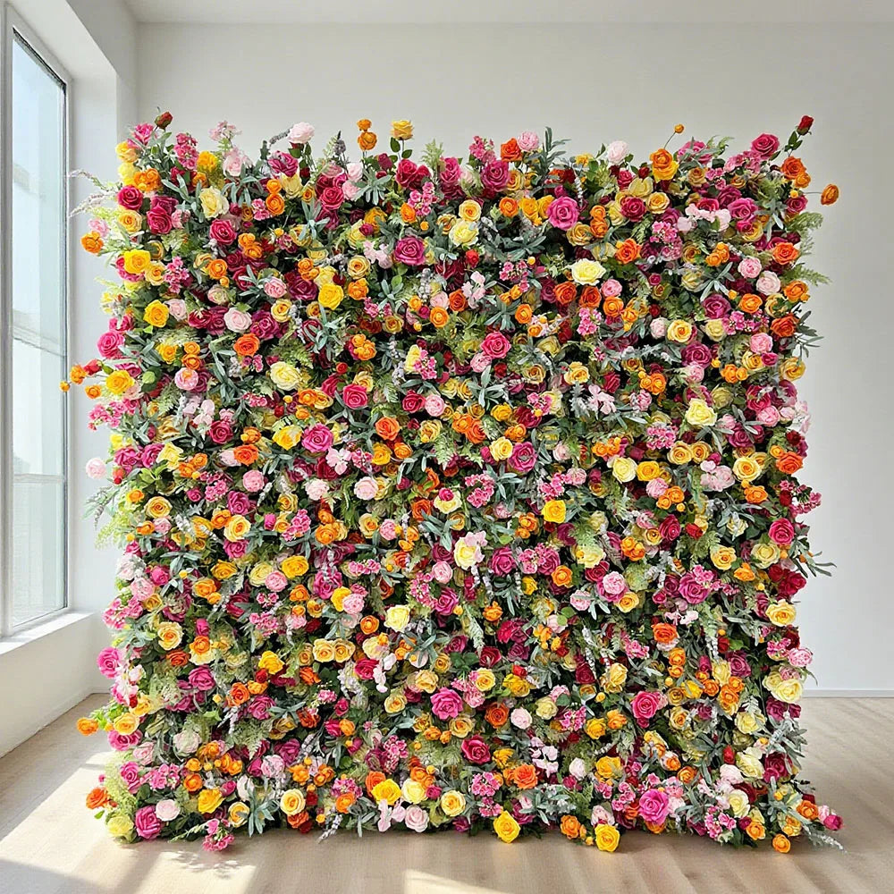 Bestseller Most Popular in 2025 Realistic Orchid Artificial Flower Wall for Wedding Decoration