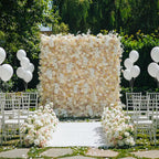 GNW Custom New Design Hot Selling Luxury Champagne Flower Wall for Wedding & Event Stage Backdrop