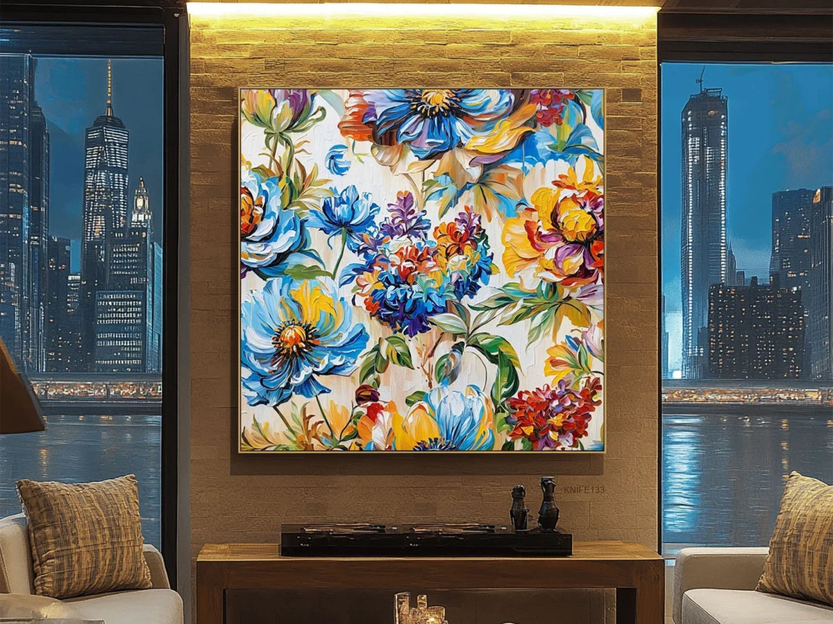 3d Textured Abstract Large Oil Painting for Living Room Home Hotel Cafe Modern Wall Art Decoration