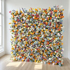 Custom Label Service for Wholesale Silk Artificial Flower Wall Panel Modern Classic Wedding Decoration Carton Packing