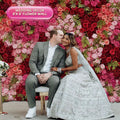 New Arrival Premium Hydrangea Artificial Flower Wall for Modern Wedding Decoration Backdrop