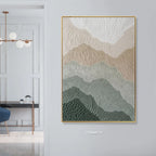 Eager Art Hand Palette Landscape Painting Abstract 3D Thick Texture Wall Art Decor Relief Artwork Paintings on Canvas