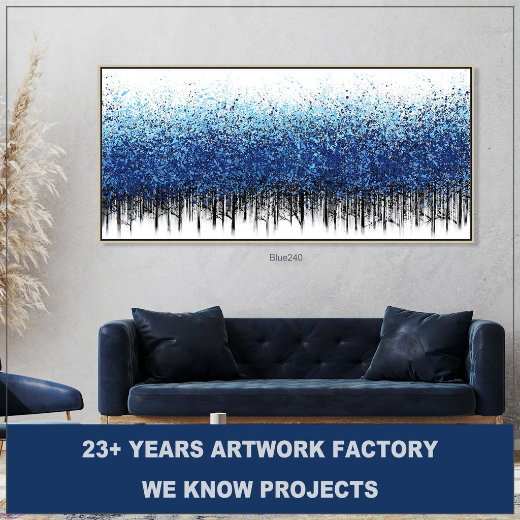 Modern Large Textured Abstract Painting for Property Developer by Acrylic Paint