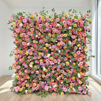 Customized Size and Color Artificial Flower Wall Backdrop for Wedding Events