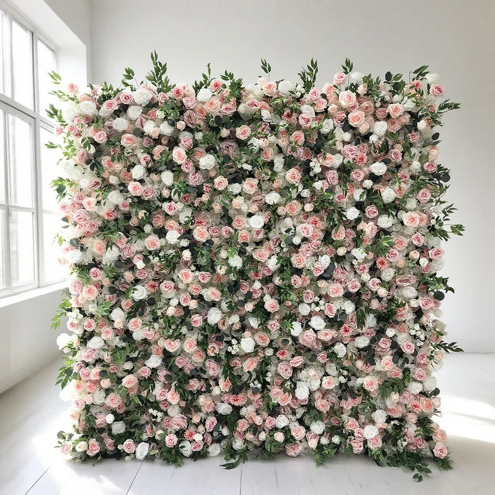 Wholesale Customization Service for Personalized Silk Flower Panel Wedding Decoration Modern Classic Style Carton Packing