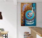 New Style Art Handmade Abstract Islam Oil Painting on Canvas Modern Islamic and Calligraphy Wall Decor Hang Painting