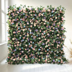 New Design Wholesale Customizable Silk Flower Wall Modern Classic Carton Packing for Wedding Decoration Business