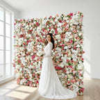 Waterproof Sun-Proof UV Resistant Artificial Flower Wall Panel for Outdoor Wedding Party