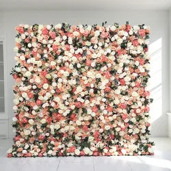 Best Selling Modern Classic 3D Daisy Silk Artificial Flower Wall Backdrop with Customizable Size Color for Wedding Events Carton