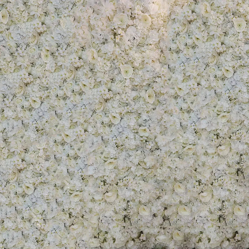8ft*8ft Flower Wall for Wedding Glowers 3D Artificial Backdrop Flower Wall