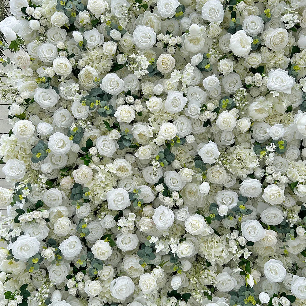 New Arrival Romantic Modern Detachable Artificial Flower Wall Wedding Decoration Backdrop