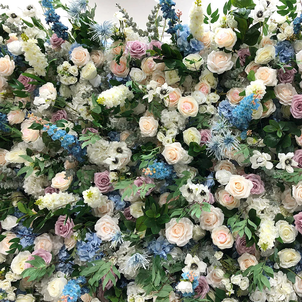 New Design Wholesale Customizable Silk Flower Wall Modern Classic Carton Packing for Wedding Decoration Business