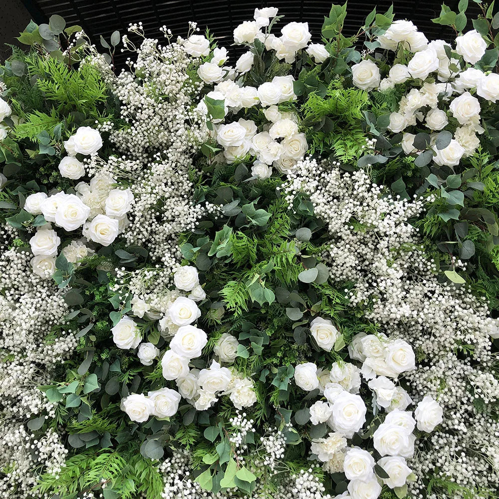 Factory Price Artificial Flower Wall for Wedding Decoration No Middleman Cost