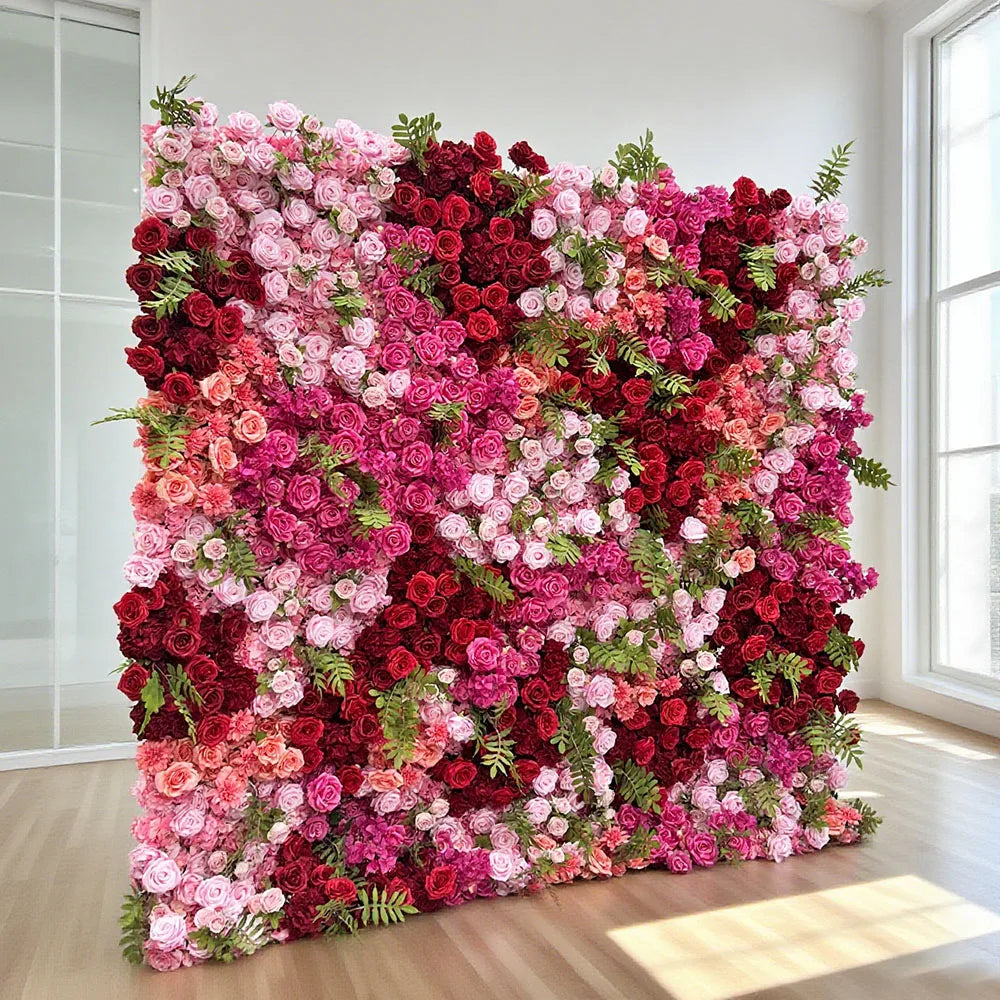 2025 New Customization Option for Bespoke Artificial Flower Wall Wedding Decoration