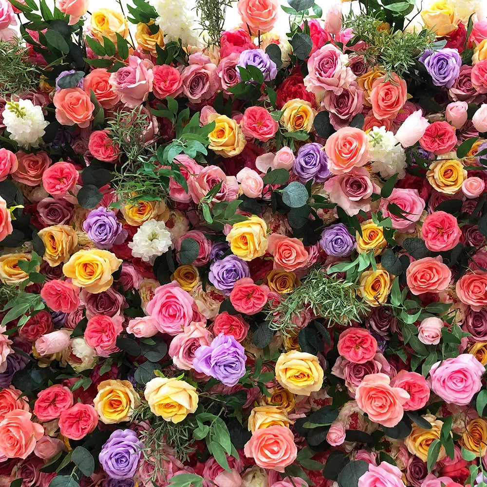 Wholesale Hot Sale Best Price Durable Rollable Modern Classic Faux Flower Wall with Carton Packing for Wedding Decoration
