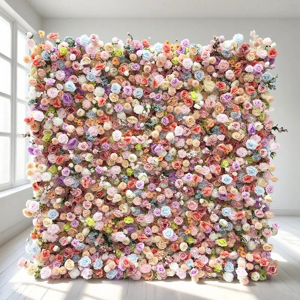 2025 New Customization Option for Bespoke Artificial Flower Wall Wedding Decoration