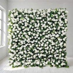 Factory Price Artificial Flower Wall for Wedding Decoration No Middleman Cost - 2ft x 8ft / 5D roses+leaf