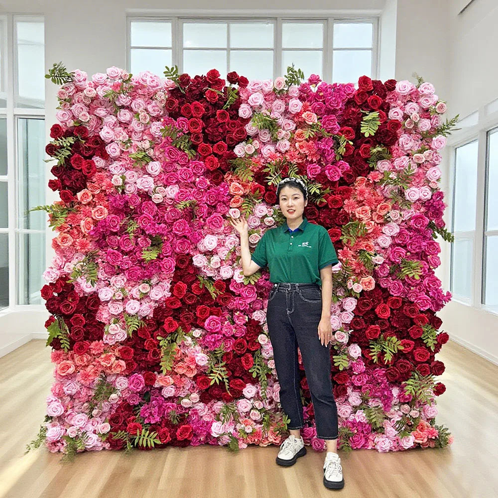 Bestseller Most Popular in 2025 Realistic Orchid Artificial Flower Wall for Wedding Decoration