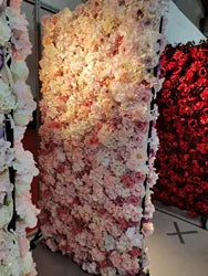 8ft*8ft Flower Wall for Wedding Glowers 3D Artificial Backdrop Flower Wall