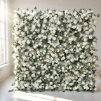 Special Offer on Explosive Models of Elegant Modern Romantic Artificial Flower Wall for Wedding Reception-New Arrival - 2ft x 8ft / 5D roses+hydrangeas+leaf