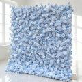 GNW 8ft X 8ft Customizable Size Silk Fabric Rose 5D Artificial Flower Wall Panel for Wedding/Party Use