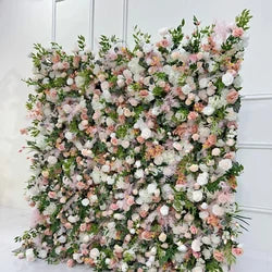 Tailored Modern Classic Silk Flower Wall Backdrop Customized Size & Color Carton Packed for Professional Wedding Decorations