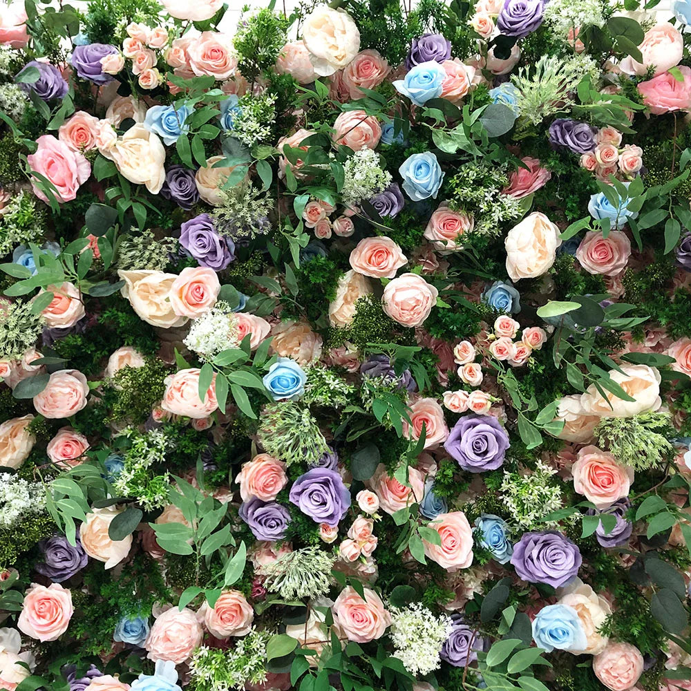 High-Quality Craftsmanship Realistic Skin-Safe Artificial Flower Wall for Wedding Events