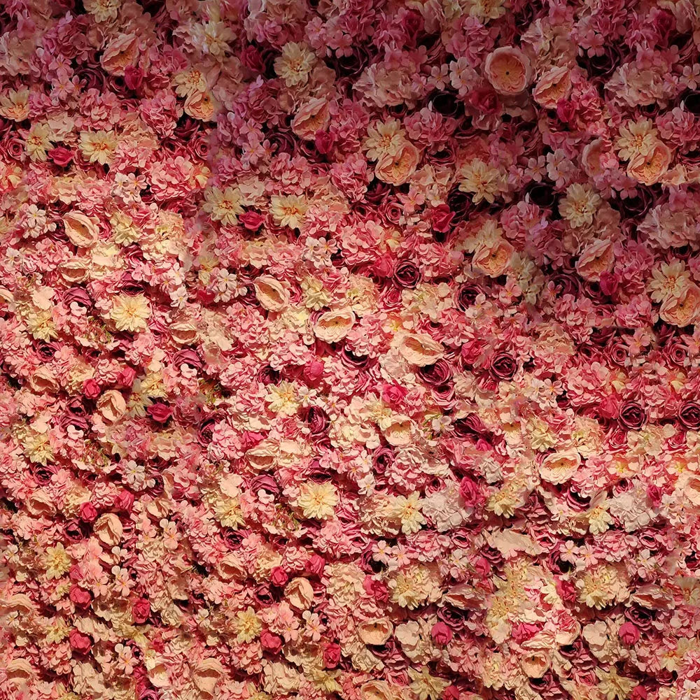 8ft*8ft Flower Wall for Wedding Glowers 3D Artificial Backdrop Flower Wall