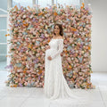 New Trend 2025 Eco-Friendly Biodegradable Artificial Flower Wall for Sustainable Wedding Decor