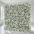 New Arrival Romantic Modern Detachable Artificial Flower Wall Wedding Decoration Backdrop - 2ft x 8ft / 5D roses+hydrangeas+Peony