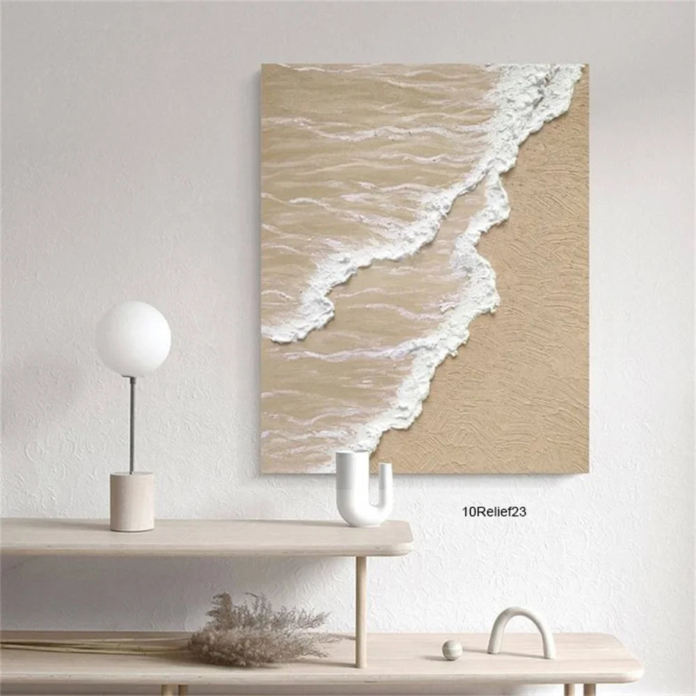 100% Hand Paint 3D Texture Oil Painting Wall Arts Handmade Abstract Oil Painting for Hotel Office Decor
