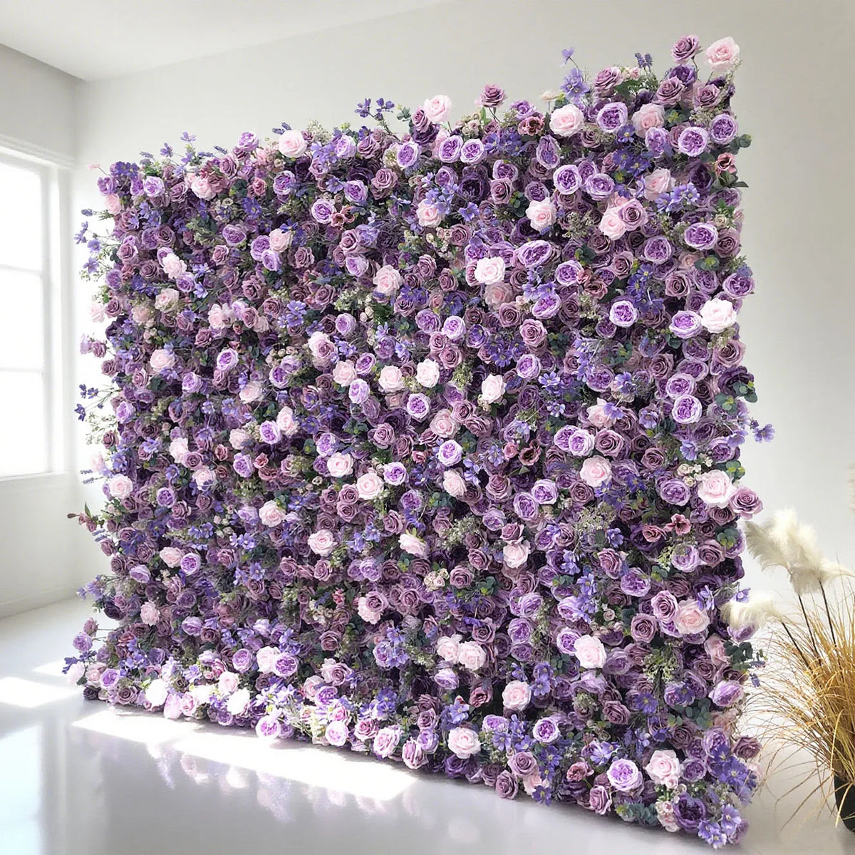 Unique One-of-a-Kind Bespoke Artificial Flower Wall Design for Luxury Wedding Events Modern Classic Style Carton Packed