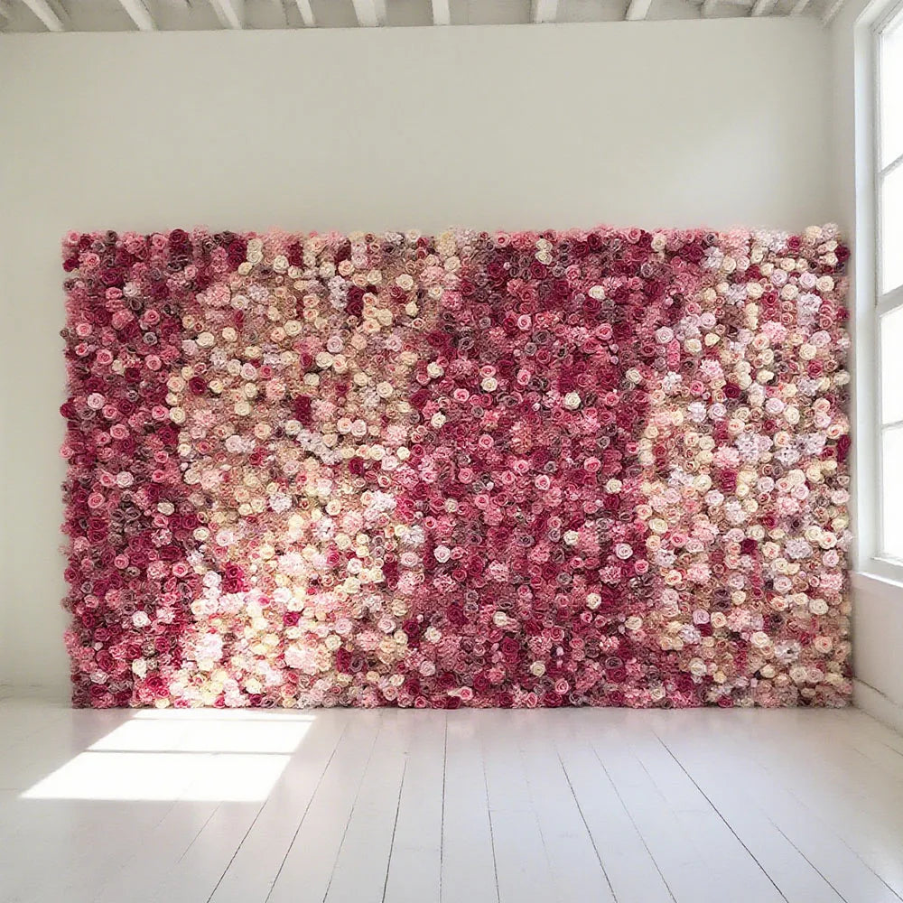 Waterproof Sun-Proof UV Resistant Artificial Flower Wall Panel for Outdoor Wedding Party
