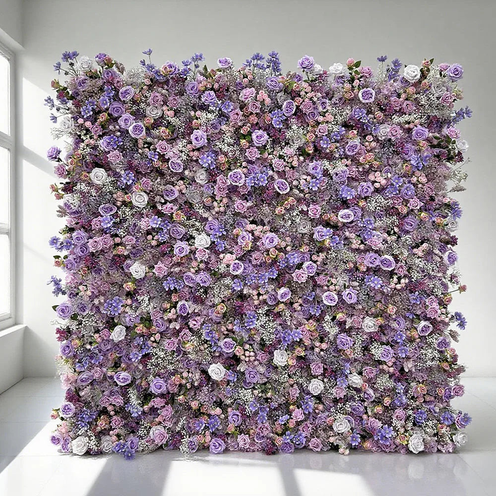 Unique One-of-a-Kind Bespoke Artificial Flower Wall Design for Luxury Wedding Events Modern Classic Style Carton Packed