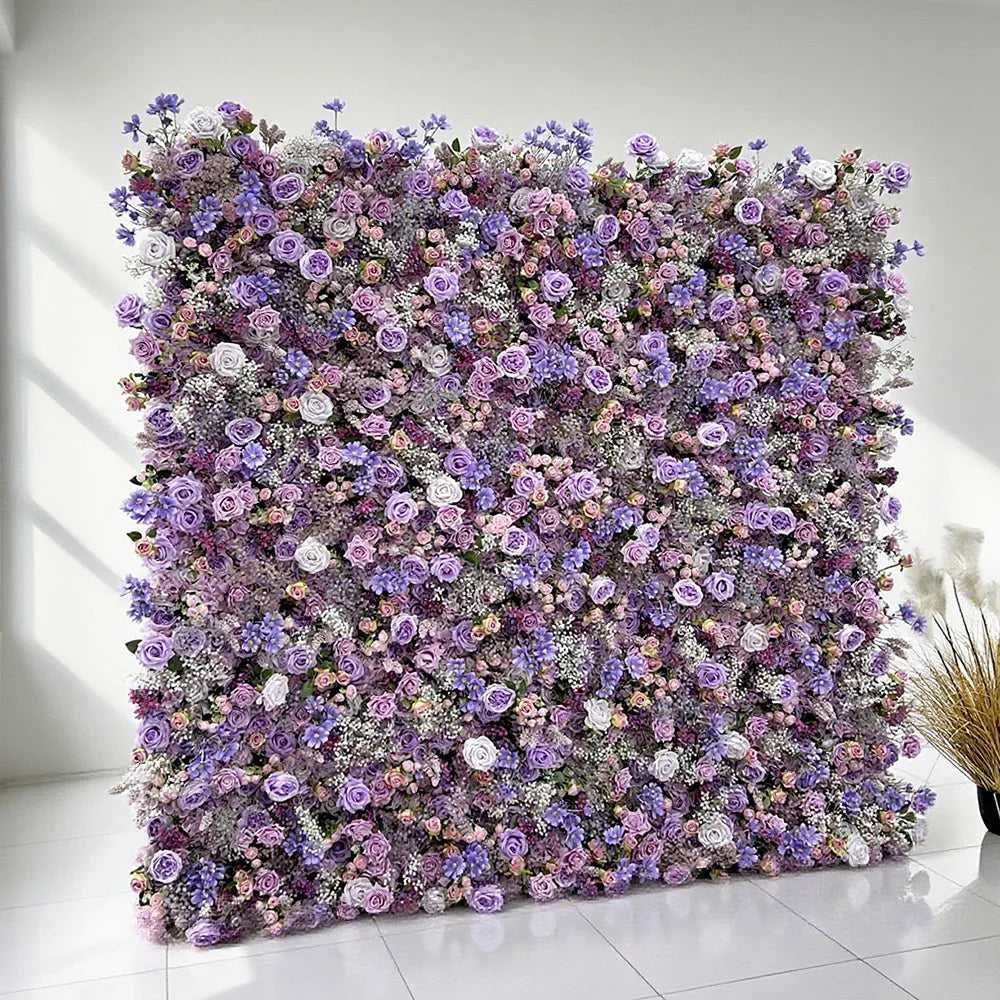 Unique One-of-a-Kind Bespoke Artificial Flower Wall Design for Luxury Wedding Events Modern Classic Style Carton Packed