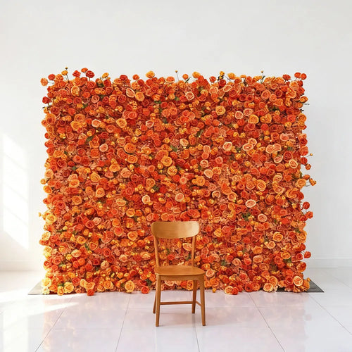 2025 New Materials Lightweight Artificial Flower Wall for Easy Wedding Decoration Setup