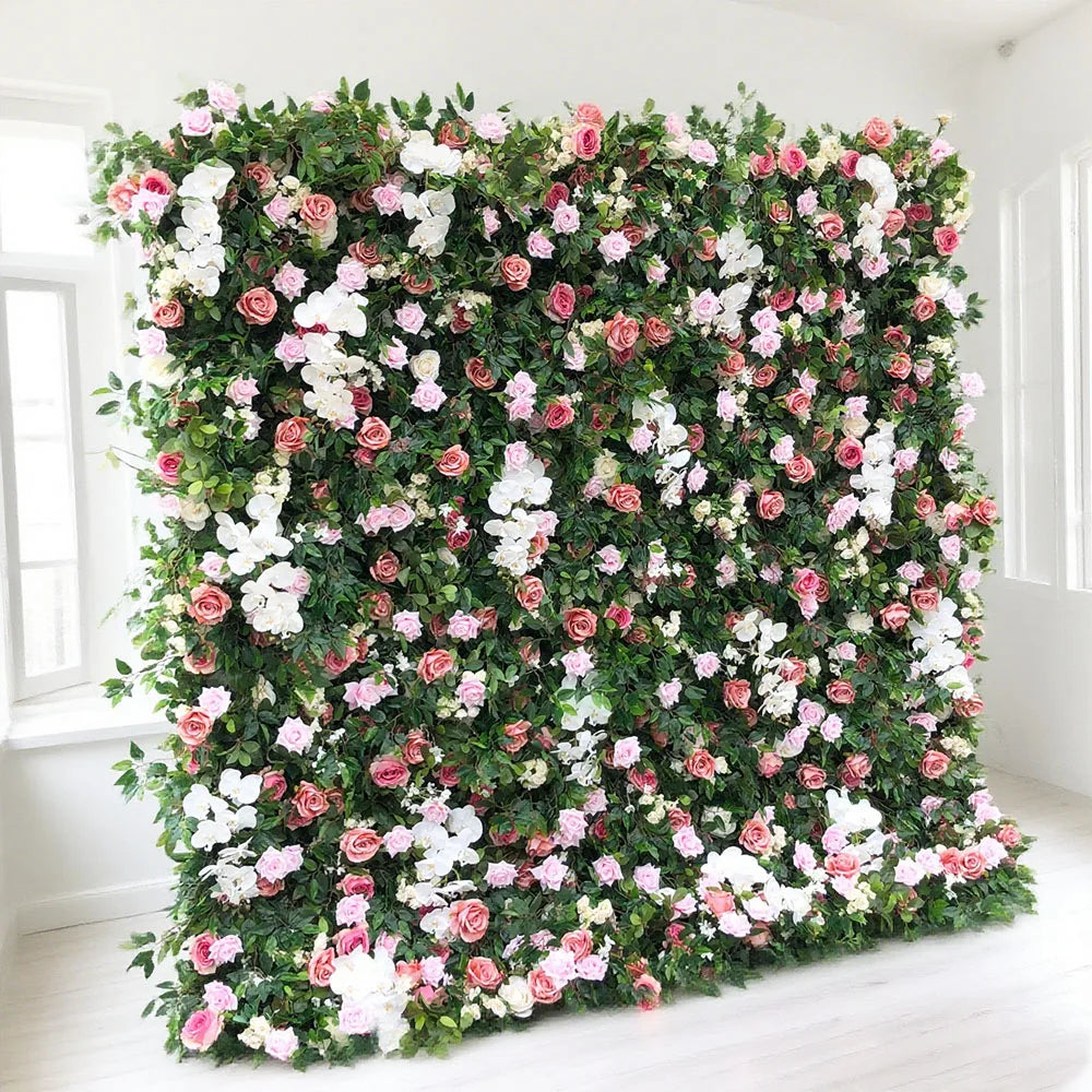 Time-Limited Surprise Price Best Selling Modern Faux Artificial Flower Wall Carton Packed for Wedding