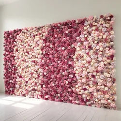 Waterproof Sun-Proof UV Resistant Artificial Flower Wall Panel for Outdoor Wedding Party