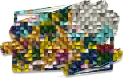 Modern Large Textured Abstract Painting for Property Developer by Acrylic Paint - Full Color / 100*50cm(39.37*19.69in)