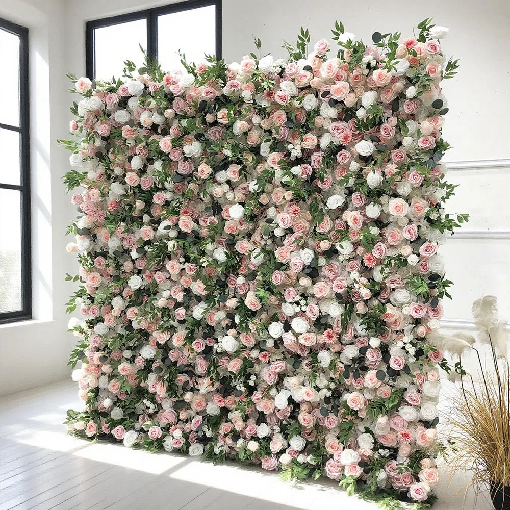 Wholesale Customization Service for Personalized Silk Flower Panel Wedding Decoration Modern Classic Style Carton Packing