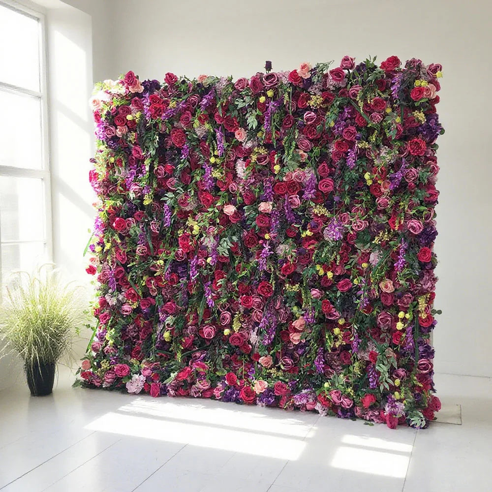 Bestseller Most Popular in 2025 Realistic Orchid Artificial Flower Wall for Wedding Decoration