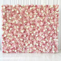 GNW Flower Wall 8ft X 8ft Silk 3D Flowers Wall Backdrop Roll up Roses Long-Lasting Wall Panel Background