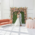 Customized Size and Color Artificial Flower Wall Backdrop for Wedding Events