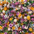GNW Synthetic Flowers Wholesale Silk Flower Backdrop Artificial Roll up Flower Wall Decoration for Wedding Event Party