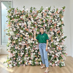 Wholesale New Materials Like Eco-Friendly Artificial Flower Wall for Wedding Decoration