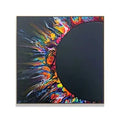 3D Oil Painting Canvas Abstract Wall Art Hand Made Oil Palette Knife Painting on Canvas Modern Art - Black / 100x100cm(39.37x39.37in)